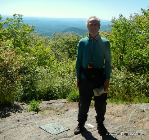 Peter atop Springer Mountain, May 24, 5;30 p.m.