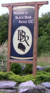 aGrand Junction Railway, sign t back entrance to Black Bear Ridge Golf Club
