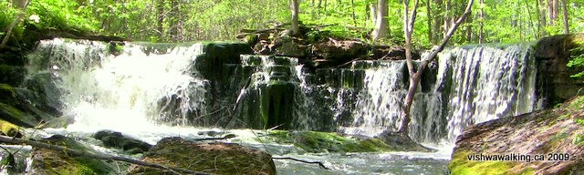 hastings Heritage Trail, waterfall north of Marmora Station
