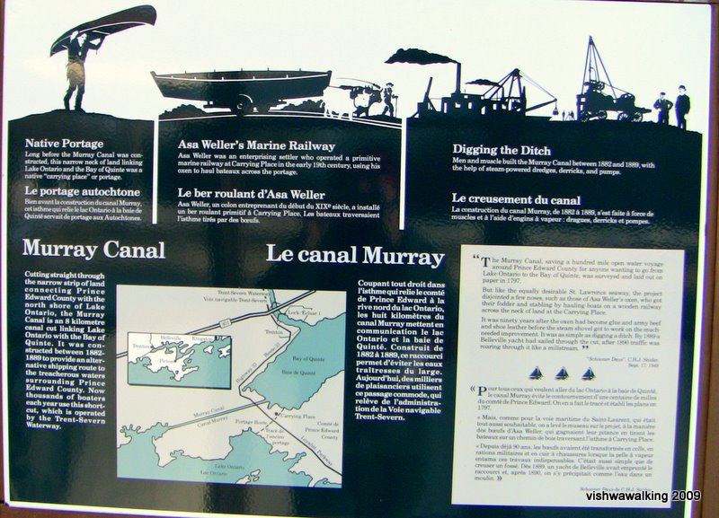 murray canal, information board #1