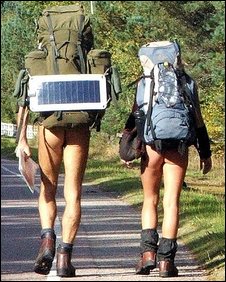 naked hikers, bbc photo