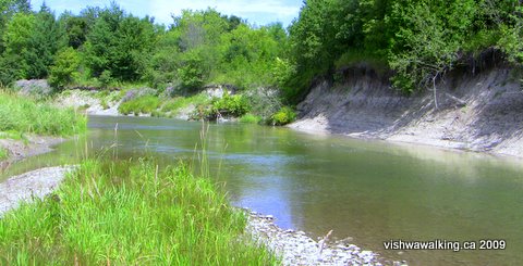 Ganaraska Trail, south of dale Road, erosion.