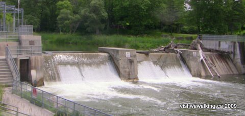 Ganaraska Trail, Port Hope, dam at the fish ladder