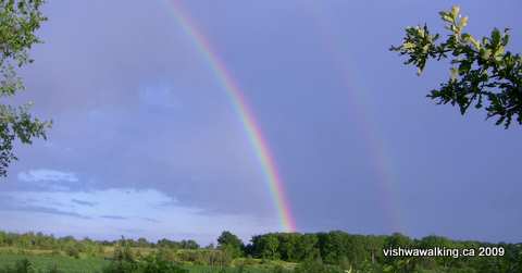 Grand Trunk Railway, rainbow south of the Anson junction.