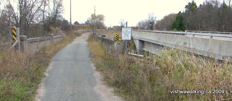 Hastings Heritage Trail at Deloro Road north of Malone