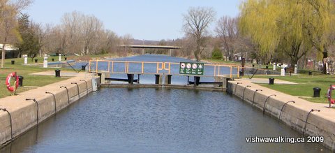 trent canal, lock 6, Frankford, looking north