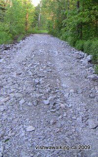 trail of two lakes, gravel s. of slab street