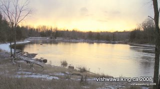 Moira river, sunset