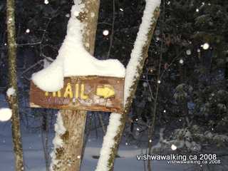 Vanderwater Park, nature trail sign