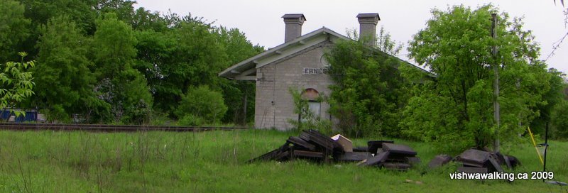 Ernestown, long shot looking west