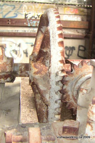 Lakefield cement plant, cogged wheels