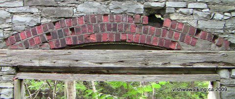 marlbank cement plant, brick inlaid over window