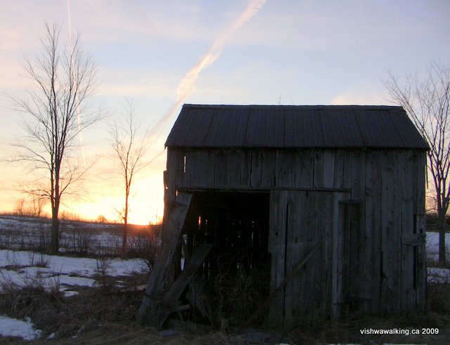 barn, north of Alton Road